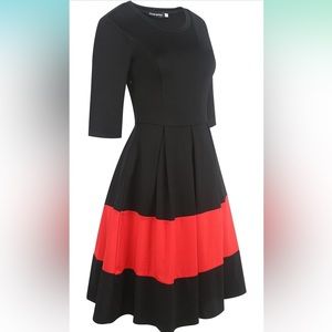 O-Neck Casual Dress (XL)